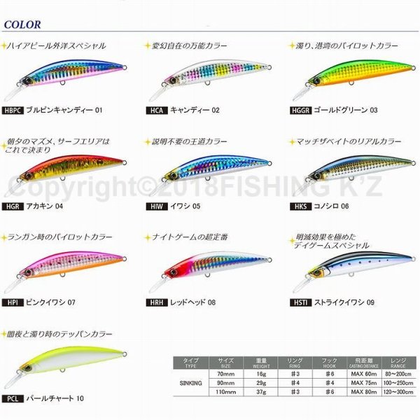 画像2: DUEL ハードコア ヘビーミノー S 90 29g F1189 デュエル ヨーヅリ NEWヘビー シンキングミノー ソルトルアー