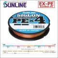 サンライン SIGLON PE×4ブレイド 0.6号(10LB)〜2号(35LB) 150m巻 3個セット 合計450m マルチカラー 5色分け シグロン PEx4 国産 日本製PEライン