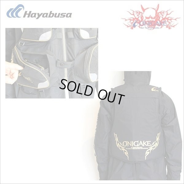 画像3: (20%引) ハヤブサ ライフジャケット ブラック ホワイト M,L,LL,3L 鬼掛 YT320G フィッ シング ウエア フローティングベスト 救命胴衣