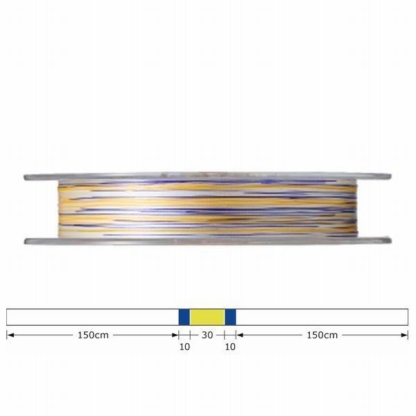 画像2: ゴーセン アンサー エギング PEx8 0.5号 12LB 150ｍ巻き 色分け ANSWER EGING PE×8 日本製 国産8本組PEライン