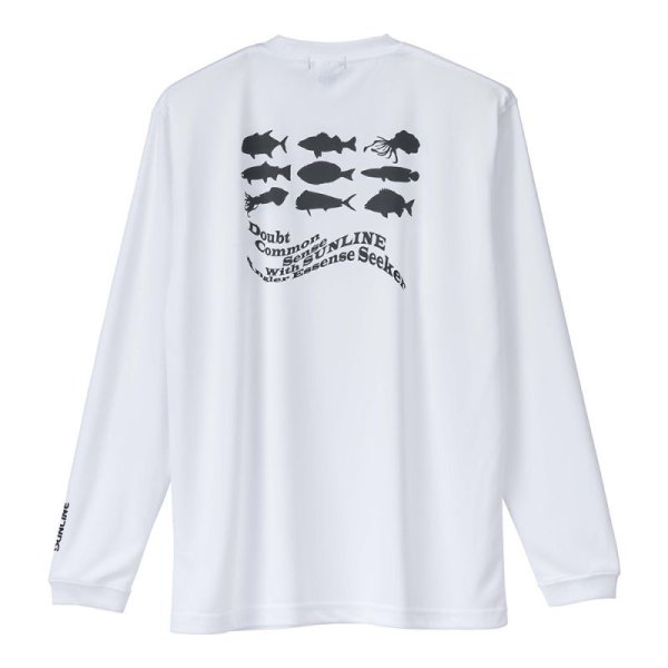 画像5: (28%引) サンライン ロングスリーブドライＴシャツ S M L LL 3L フィッシング ウエア 磯釣り 鮎 船 ルアー 釣具 SUW-15403DLT
