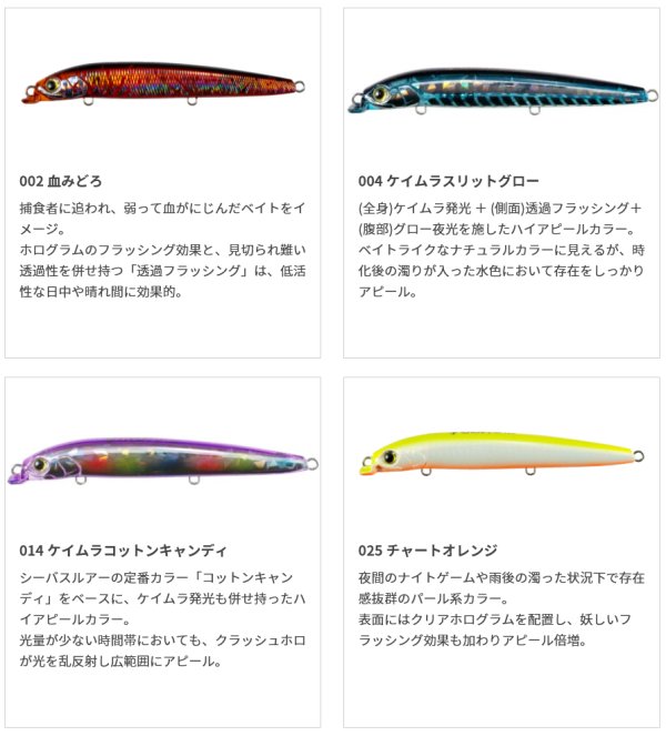 画像10: (30%引)マリア チョビー SF125 20g シャローランナー CHOVY ヒラスズキ シーバス ソルトルアー ミノー プラグ ヤマリア ヤマシタ