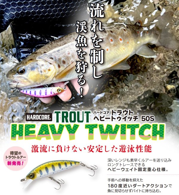 画像13: DUEL 50S 6.5g ハードコア トラウト ヘビートゥイッチ F1263 デュエル シンキング ミノー ルアー