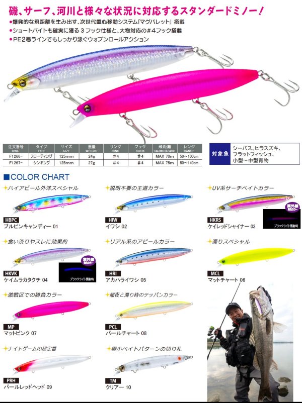 画像13: DUEL ソニックブーム SBミノー 125F 24g フローティング デュエル ヨーヅリ シーバス ソルトミノー ルアー F1266