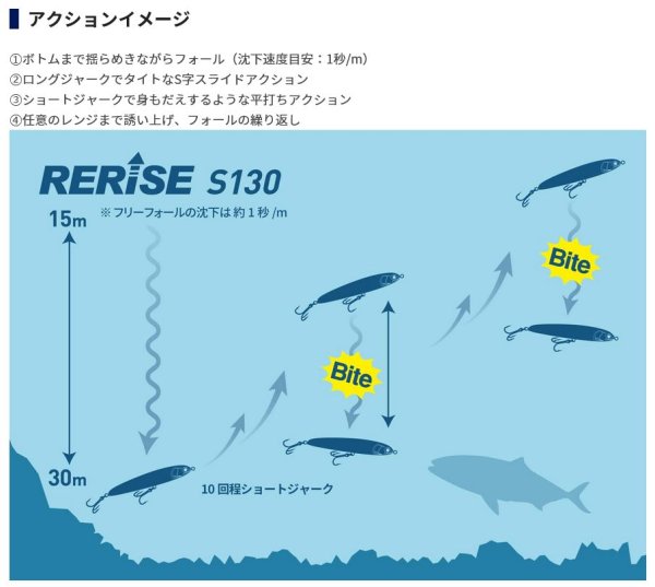 画像15: 【30%引】ヤマシタ マリア リライズ S 130 70g ヤマリア 青物 大物 海外向き ソルトルアー