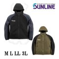 (28%引) サンライン ライトシェルパーカー M L LL 3L ブラック オリーブ SUW-15510 フィッシング ウエア 磯釣り 鮎 船 ルアー 釣具 (2025年予約11月発売)