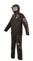 画像5: (28%引) サンライン オールウェザースーツ S M L LL ブラック SUW-25901 フィッシング 防水透湿素材 DiAPLEX ウエア 磯釣り 鮎 船 ルアー 釣具 (2025年予約11月発売)
