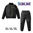 画像1: (28%引) サンライン サーモライトインナースーツ S M L LL ブラック SUW-01501 フィッシング 防寒服 ウエア 磯釣り 鮎 船 ルアー 釣具 (2025年予約11月発売) (1)