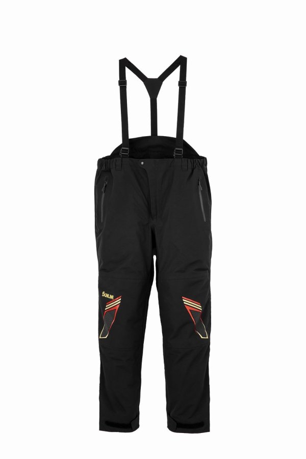 画像7: (28%引) サンライン オールウェザースーツ S M L LL ブラック SUW-25901 フィッシング 防水透湿素材 DiAPLEX ウエア 磯釣り 鮎 船 ルアー 釣具