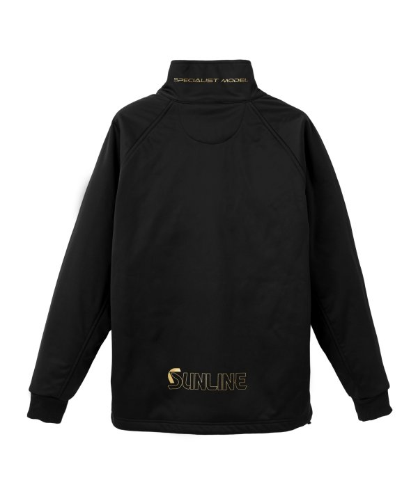 画像2: (28%引) サンライン フリースハーフジッププルオーバー S M L LL ブラック SUW-02502 フィッシング ジャンパー ウエア 磯釣り 船 ルアー 釣具 (2025年予約11月発売)