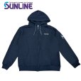 画像2: (28%引) サンライン フルジップパイルパーカー M L LL ブラック アッシュ グリーン SUW-15507 フィッシング ウエア 磯釣り 鮎 船 ルアー 釣具 (2025年予約11月発売) (2)