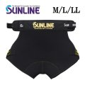 (28%引) サンライン ヒップガード（クロロプレン) M L LL ブラック SUH-145 フィッシング 尻あて ウエア 磯釣り 鮎 船 ルアー 釣具 (2025年予約11月発売)