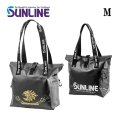 (28%引) サンライン ウォータープルーフトートバッグ M SFB-0724 ゴールド シルバー フィッシング バック カバン 磯釣り 鮎 船 ルアー 釣具 (2026年新製品予約4月発売)