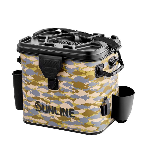 画像5: (28%引) サンライン ボートタックルバッグ SFB-0647 ブラック ライトグレー フィッシュカモ フィッシング 道具入れ コマセ入れ 磯釣り 鮎 船 ルアー 釣具 (2026年新製品予約5月発売)