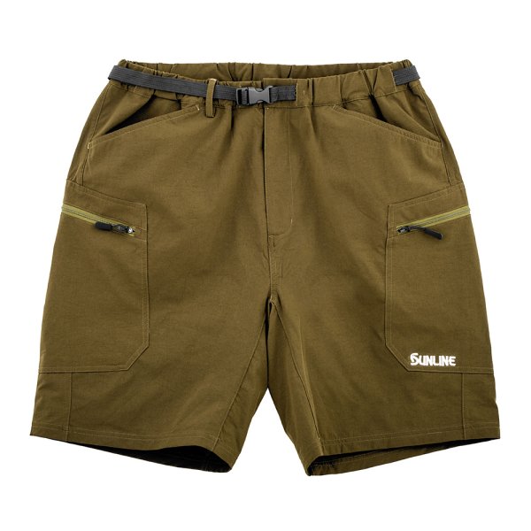 画像5: (28%引) サンライン フィッシングハーフパンツ SUW-05305 M L LL 3L ブラック グリーン オリーブ フィッシング 半ズボン ウエア 磯釣り 鮎 船 ルアー 釣具(2026年新製品予約4月発売)