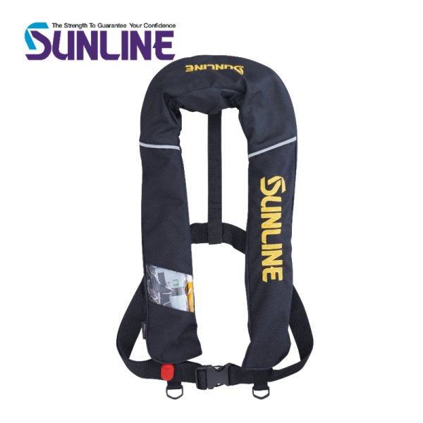 画像1: (15%引) サンライン オートインフレータブルベスト SUL-2521 フィッシング 検定付き フローティングベスト ライフジャケット ウエア 磯釣り 鮎 船 ルアー (2026年予約4月発売)