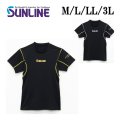 (28%引) サンライン クイックドライアンダーTシャツ SUW-06214CW ゴールド/シルバー M L LL 3L フィッシングウエア 磯釣り 鮎 船 ルアー 釣り具 (2026年新製品予約4月発売)
