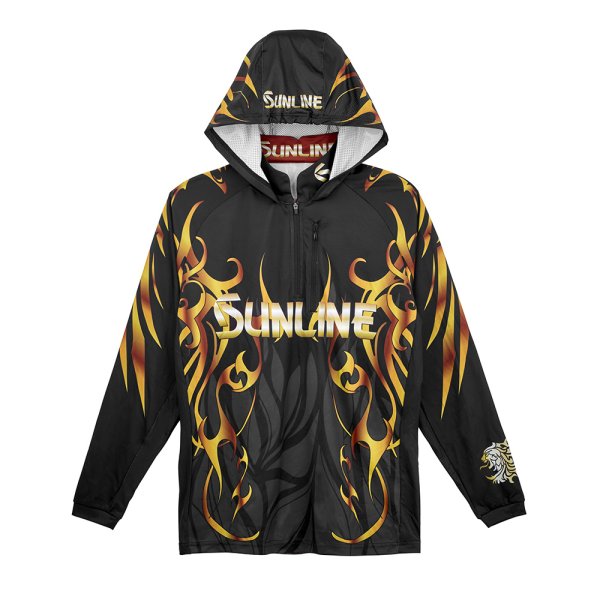 画像2: (28%引) サンライン PRODRY プロドライ ロングフーディ SUW-04602CW ブラック 3L 4L パーカー フィッシングウエア 磯釣り 鮎 船 ルアー 釣り具 (2026年新製品予約5月発売)