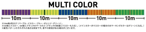 画像4: ゴーセン ガイダス PEx9 マルチカラー 0.5号 0.6号 0.8号 1号 1.2号 1.5号 2号 3号 4号 300m GUIDUS PE×9 5色分け 日本製 国産9本組PEライン 釣糸
