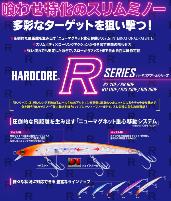 画像4: DUEL ハードコア R7 70F 4.5g フローティング F1282 デュエル シーバス ソルトミノー ルアー 釣り具