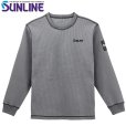画像3: (28%引) サンライン サーマルロングスリーブシャツ SUW-04601 ブラック グレー M L LL 3L フィッシングウエア 磯釣り 鮎 船 ルアー (2026年新製品 9月発売予約) (3)