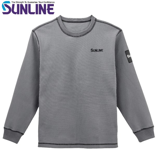 画像3: (28%引) サンライン サーマルロングスリーブシャツ SUW-04601 ブラック グレー M L LL 3L フィッシングウエア 磯釣り 鮎 船 ルアー (2026年新製品 9月発売予約)