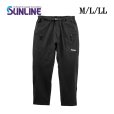 画像1: (28%引) サンライン フィッシングロングパンツ(ショート丈) SUW-05304 M L LL ブラック フィッシング ズボン ウエア 磯釣り 鮎 船 ルアー (2026年新製品 9月発売予約) (1)
