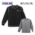 (28%引) サンライン サーマルロングスリーブシャツ SUW-04601 ブラック グレー M L LL 3L フィッシングウエア 磯釣り 鮎 船 ルアー (2026年新製品 9月発売予約)