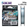 画像1: (40%引) サンライン PE-EGI Sight Runner×8 0.4号 0.5号 200m PEエギ サイトランナーx8 エギング ルアー 8本組PEライン 日本製 釣り具 釣糸 ライン (1)