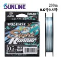 (40%引) サンライン PE-EGI Sight Runner×8 0.6号 0.8号 200m PEエギ サイトランナーx8 エギング ルアー 8本組PEライン 日本製 釣り具 釣糸 ライン