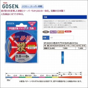 画像2: 55%引き PEテーパー砂紋投1.5〜5号 213m (2)