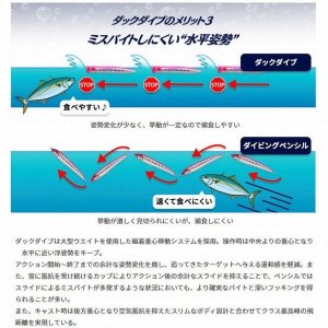 画像5: (30%引) マリア ダックダイブ F 230 95g ヒラマサ 青物 大物 海外向き ソルトルアー スリムポッパー ヤマリア ヤマシタ YAMARIA YAMASHITA (5)
