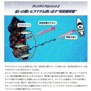 画像4: (30%引) マリア ダックダイブ F 230 95g ヒラマサ 青物 大物 海外向き ソルトルアー スリムポッパー ヤマリア ヤマシタ YAMARIA YAMASHITA (4)