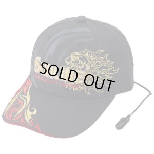 画像2: (28%引) サンライン 獅子トライバルキャップ レッド ブルー シルバー フィッシング 帽子 ウエア 磯釣り 鮎 船 ルアー CP-3400 (2)