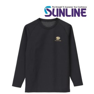 画像2: サンライン TERAX HOT クルーネックアンダーシャツ M L LL 3L ゴールド レッド フィッシング ウエア 磯釣り 鮎 船 ルアー SUW-04209 (2)