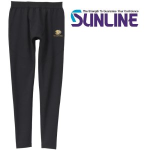 画像2: サンライン TERAX HOT アンダータイツ M L LL 3L ゴールド レッド フィッシング ズボン ウエア 磯釣り 鮎 船 ルアー SUW-04210 (2)