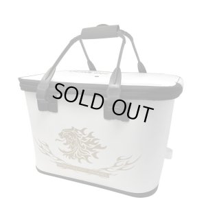 画像2: (28%引) サンライン ハードバッカン 40cm ホワイト ステータス フィッシング バック 道具入れ 釣り具 磯釣り 鮎 船 ルアー SB-233 (2024年新製品) (2)