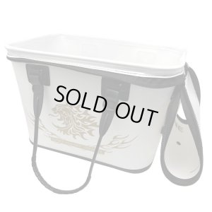 画像4: (28%引) サンライン ハードバッカン 40cm ホワイト ステータス フィッシング バック 道具入れ 釣り具 磯釣り 鮎 船 ルアー SB-233 (2024年新製品) (4)