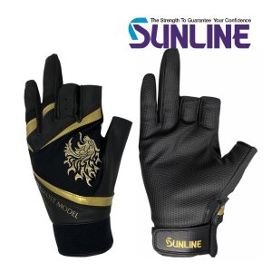 画像2: (28%引) サンライン スペシャリストグローブ M L LL 3本切り フィッシング 手袋 ウエア 磯釣り 鮎 船 ルアー 釣具 SUG-238 (2)