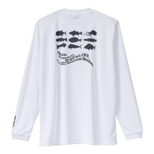 画像5: (28%引) サンライン ロングスリーブドライＴシャツ S M L LL 3L フィッシング ウエア 磯釣り 鮎 船 ルアー 釣具 SUW-15403DLT (5)