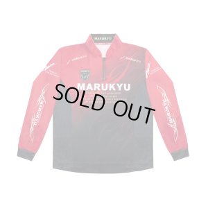 画像2: (23%引) マルキュー ジップアップシャツ TR-01 レッド S M L LL 3L 磯釣り 鮎 船 ルアー ストレッチ 吸汗速乾 ウエア (2024年 新製品) (2)