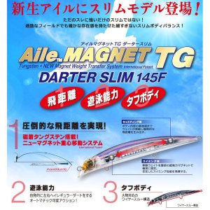 画像13: DUEL 145F 29g アイルマグネット TG ダータースリム F1259 タングステン デュエル フローティング シーバス ソルトミノー ルアー (2024年新製品) (13)
