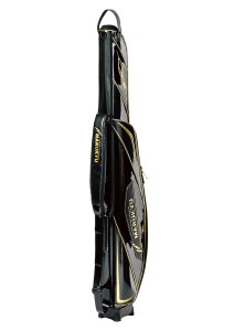 画像3: (22%引き)マルキュー パワーロッドケース TR-01 ブラック/ゴールド フィッシング 竿入れ 道具入れ 釣り具 磯釣 鮎 船 ルアー(予約 3月入荷) (3)