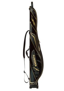 画像2: (22%引き)マルキュー パワーロッドケース TR-01 ブラック/ゴールド フィッシング 竿入れ 道具入れ 釣り具 磯釣 鮎 船 ルアー(予約 3月入荷) (2)