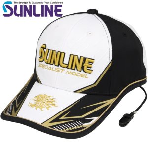 画像3: (28%引) サンライン ツアーキャップ ブラック×レッド ホワイト×ゴールド CP-3406 フィッシング 帽子 ウエア 磯釣り 鮎 船 ルアー 釣具  (3)