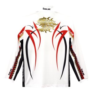 画像4: (28%引) サンライン PRO DRY プロ ドライシャツ(長袖) S M L LL ブラック ホワイト SUW-04501CW フィッシング ウエア 磯釣り 鮎 船 ルアー 釣具 (4)