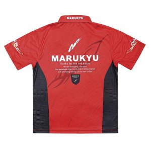 画像2: (23%引) マルキュー ドライポロシャツ TR-01 (半袖) 3L 4L レッド 磯釣り 鮎 船 ルアー ストレッチ 吸汗速乾 ウエア 18452 18453 (2025年 新製品) (2)