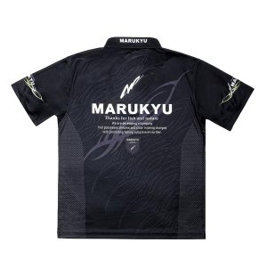 画像2: (23%引) マルキュー ドライポロシャツ TR-01 (半袖) 3L 4L ブラック 磯釣り 鮎 船 ルアー ストレッチ 吸汗速乾 ウエア 18442 18443 (2025年 新製品) (2)