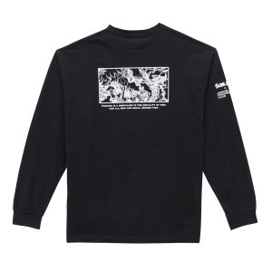 画像4: (28%引) サンライン コットンロングT シャツ S M L LL ブラック ネイビー SUW-15506LT フィッシング ウエア ジャケット 磯釣り 鮎 船 ルアー 釣具 (4)