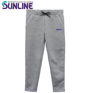 画像3: (28%引) サンライン ダンボールニットパンツ M L LL ブラック グレー SUW-15509 フィッシング ズボン ウエア 磯釣り 鮎 船 ルアー 釣具 (3)